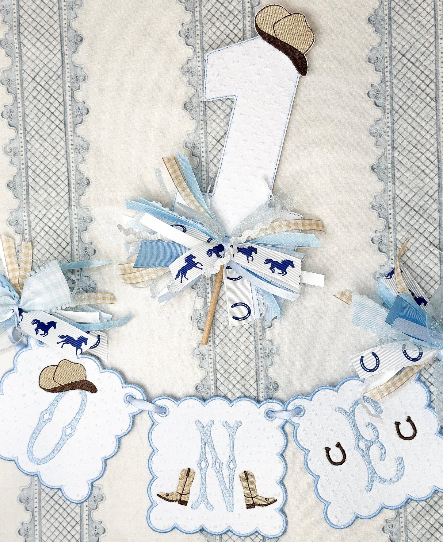 Western Cowboy Birthday Banner/Suite