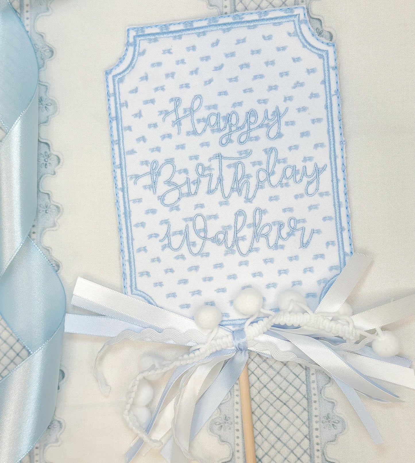 Custom ITH cake topper