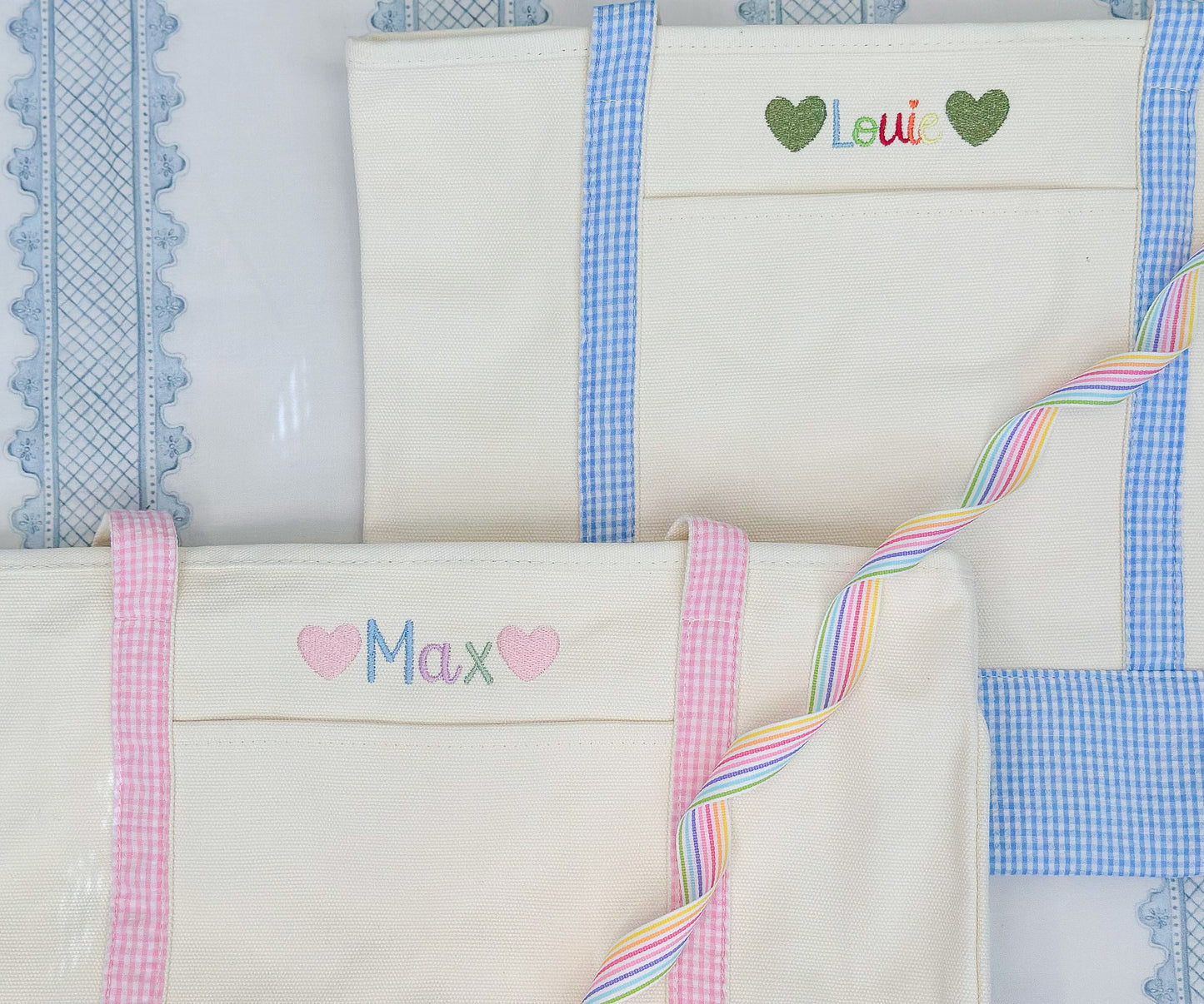 Gingham Totes