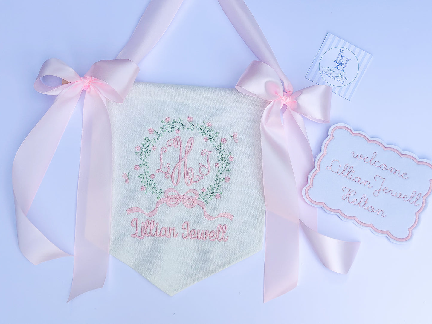 Announcement Banner and Bassinet Card Bundle