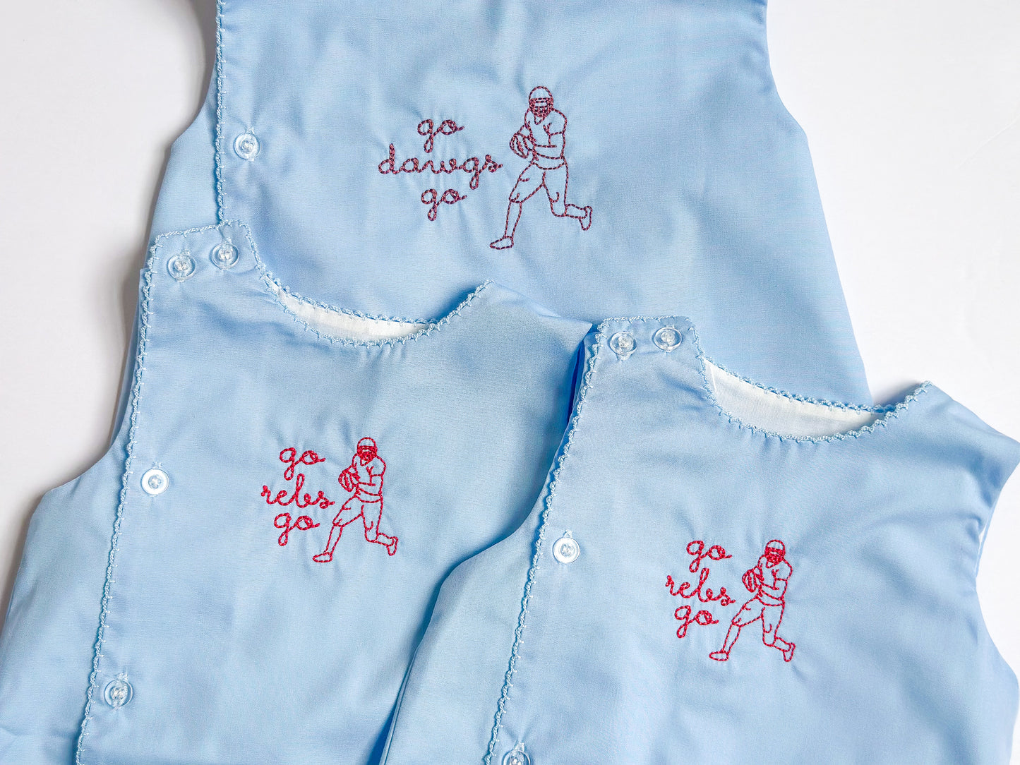 Picot Trim Diaper Set