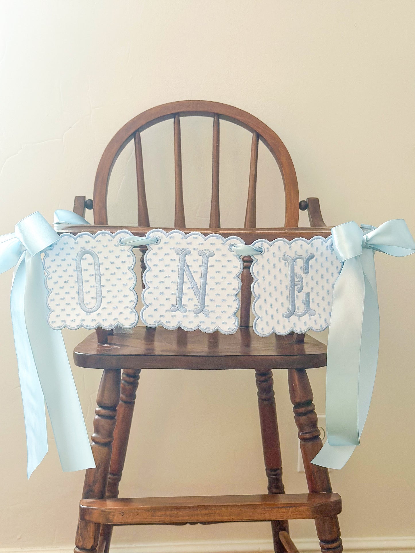 Blue Swiss Dot Banner/Suite