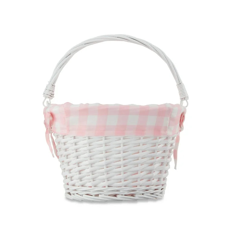 Easter Basket w/ Embroidered Liner