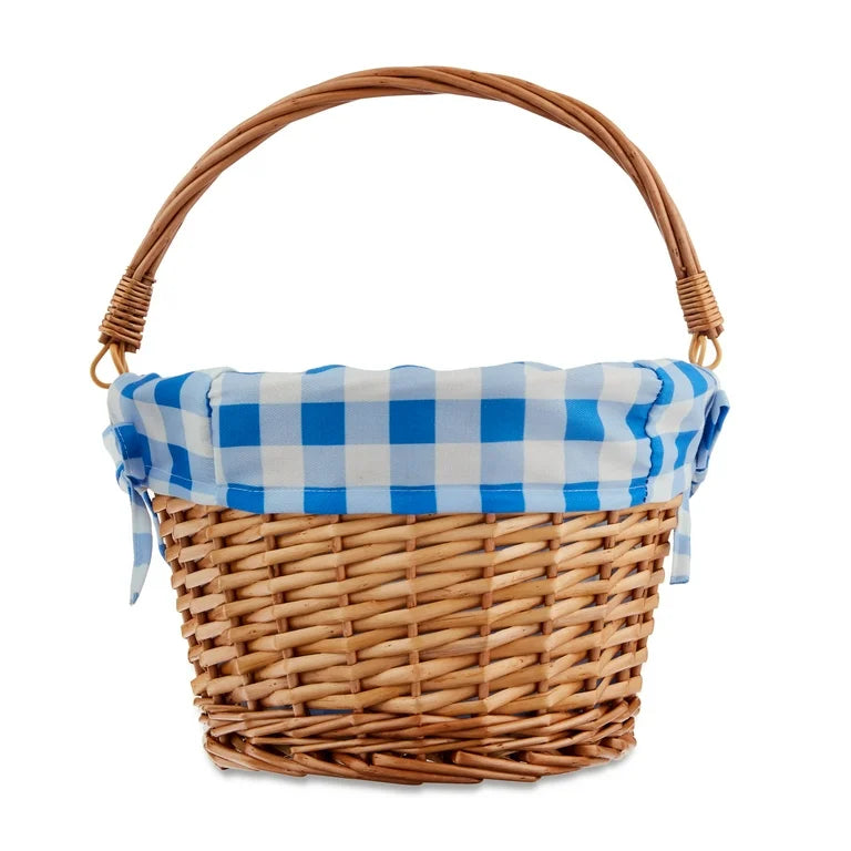 Easter Basket w/ Embroidered Liner