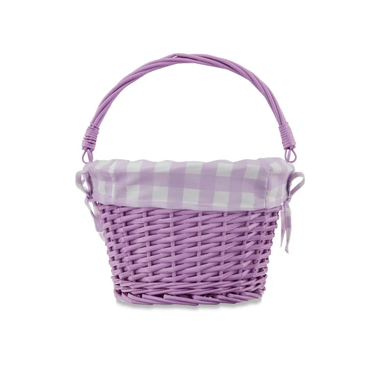 Easter Basket w/ Embroidered Liner