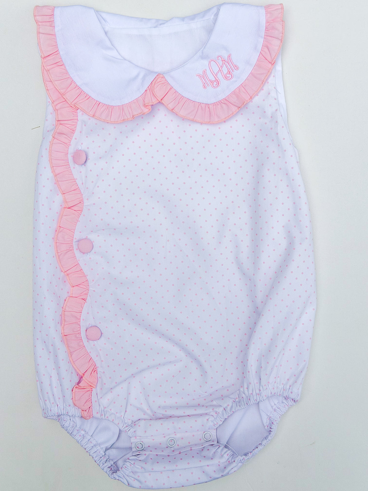 LHC Pink Bitty Dot Collared Bubble