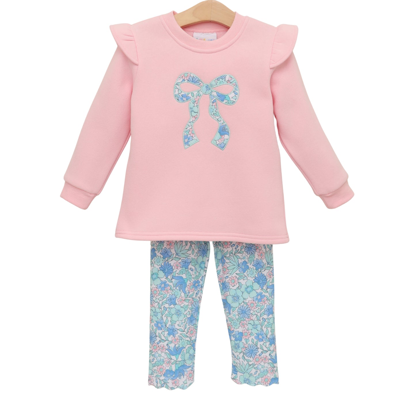 Jellybean Painted Petals Ruffle Sweatshirt Set