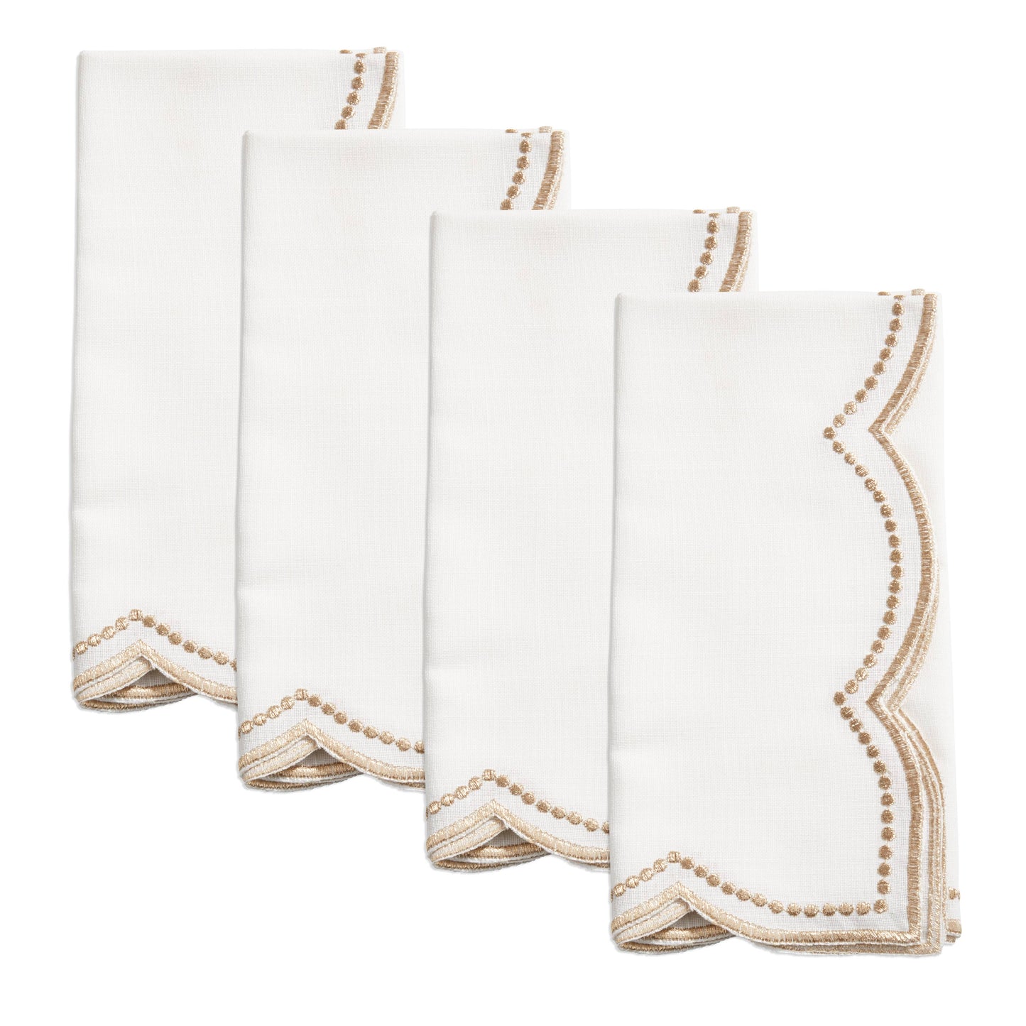 Scallop & Dots Napkins s/o 4