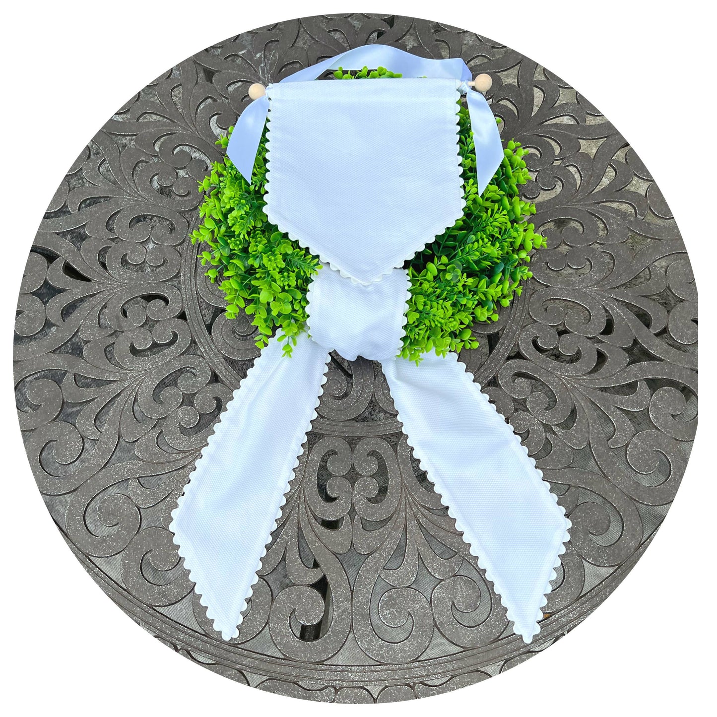 Cotton Pique Sash with Trim