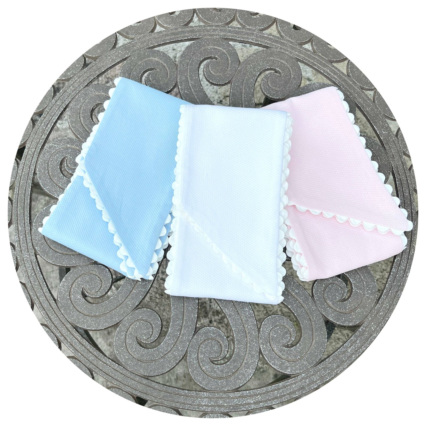 Cotton Pique Sash with Trim