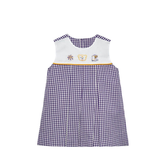 Football Purple and Gold Tiger Dress