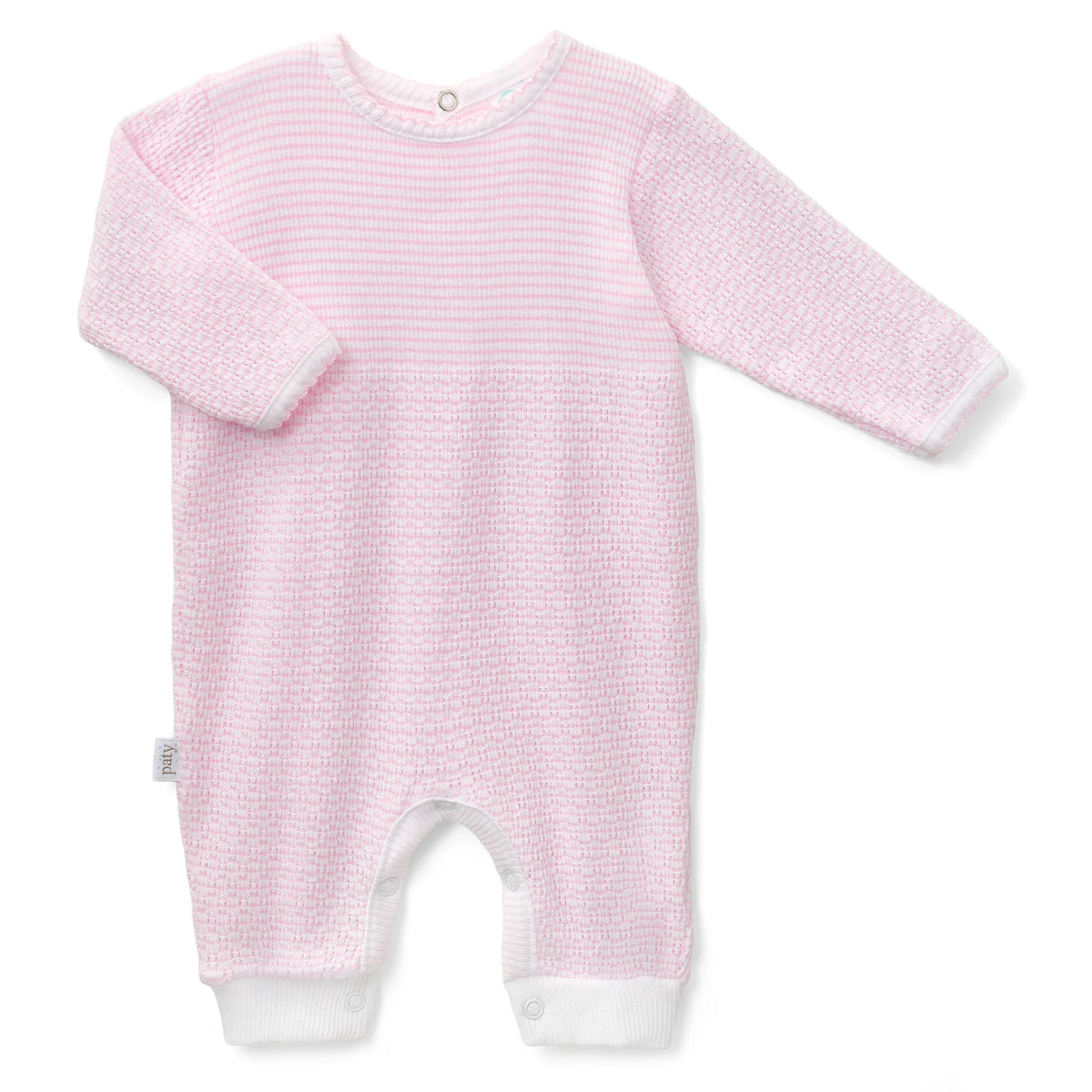 Paty Knit Long Sleeve Solid Colored Romper - Nov (anytime in Nov) TAT