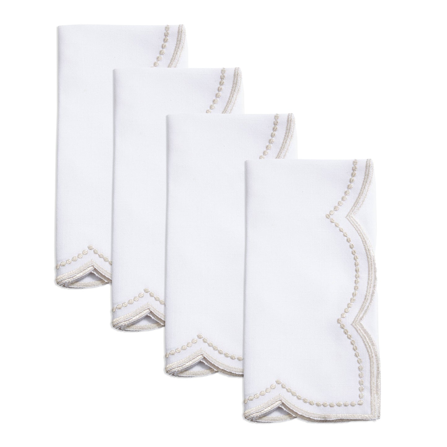 Scallop & Dots Napkins s/o 4