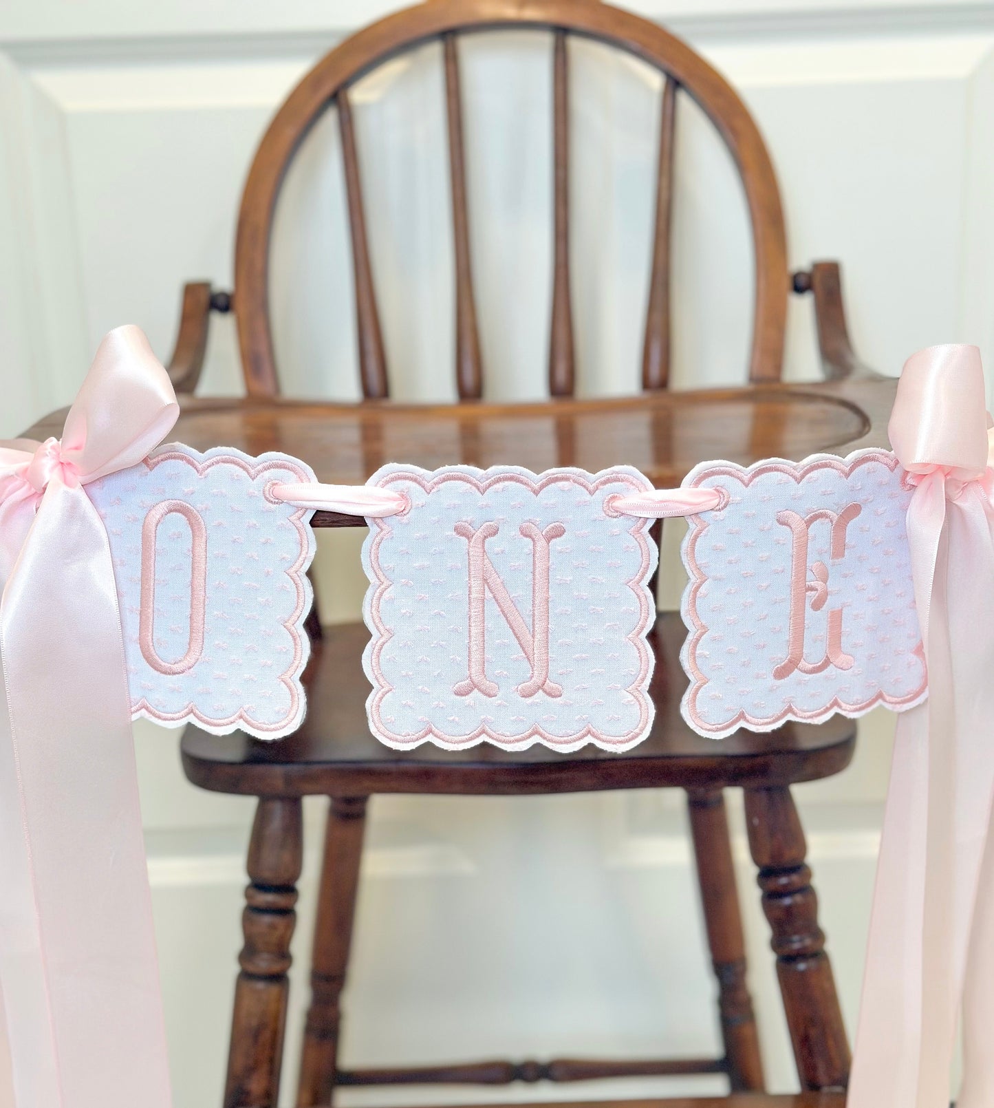 Pink Swiss Dot Banner/Suite