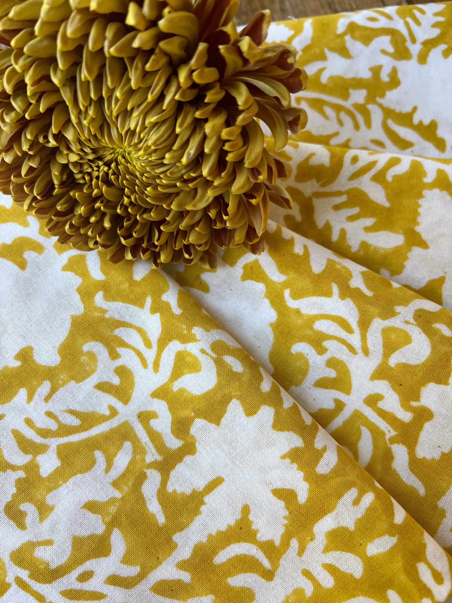 Pressed Florals in Marigold Yellow - s/o 4