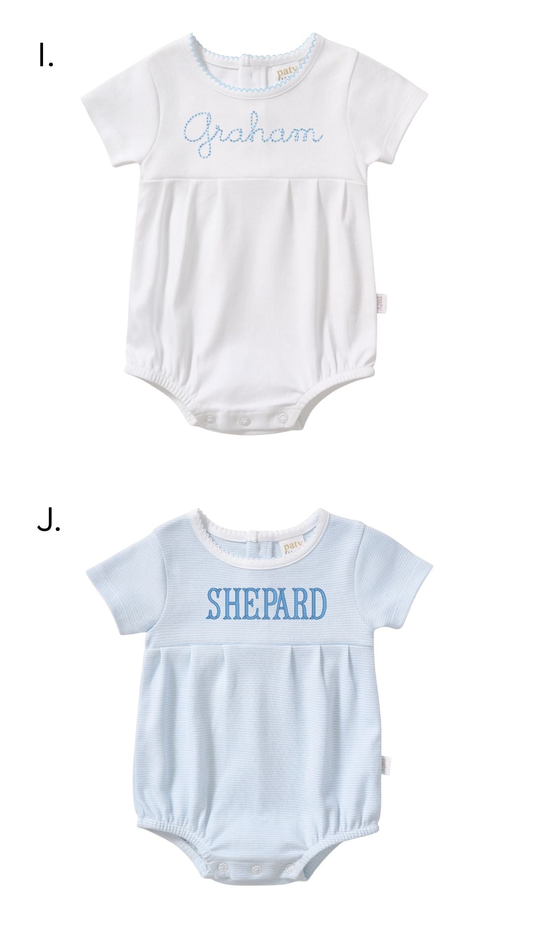 Paty Organic Cotton Boys Bubble - 3 week TAT