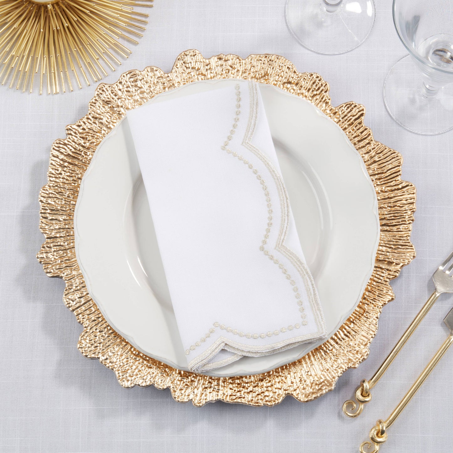 Scallop & Dots Napkins s/o 4