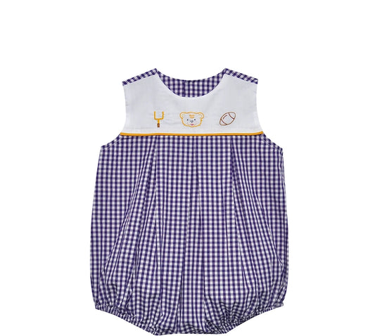 Football Purple and Gold Tiger Bubble