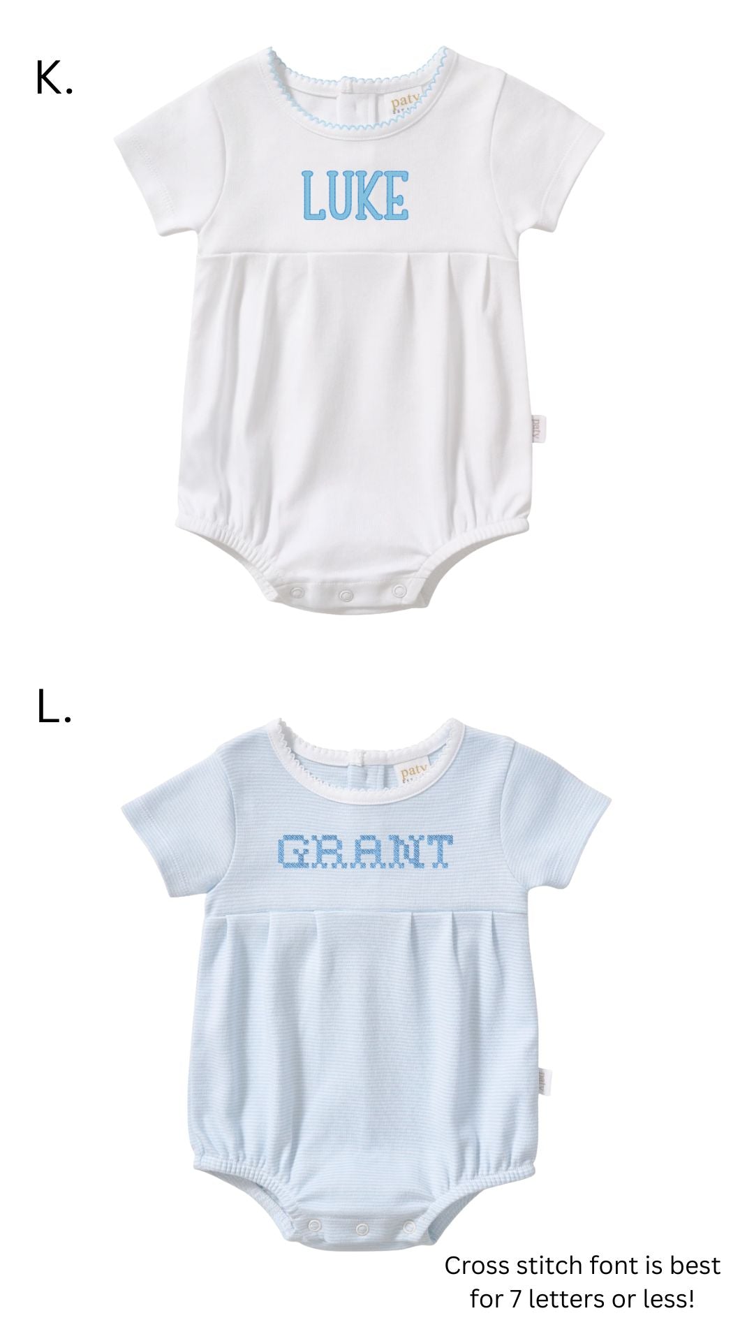 Paty Organic Cotton Boys Bubble - 3 week TAT