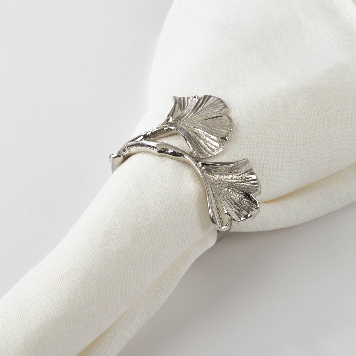 Gingko Napkin Ring s/o 4