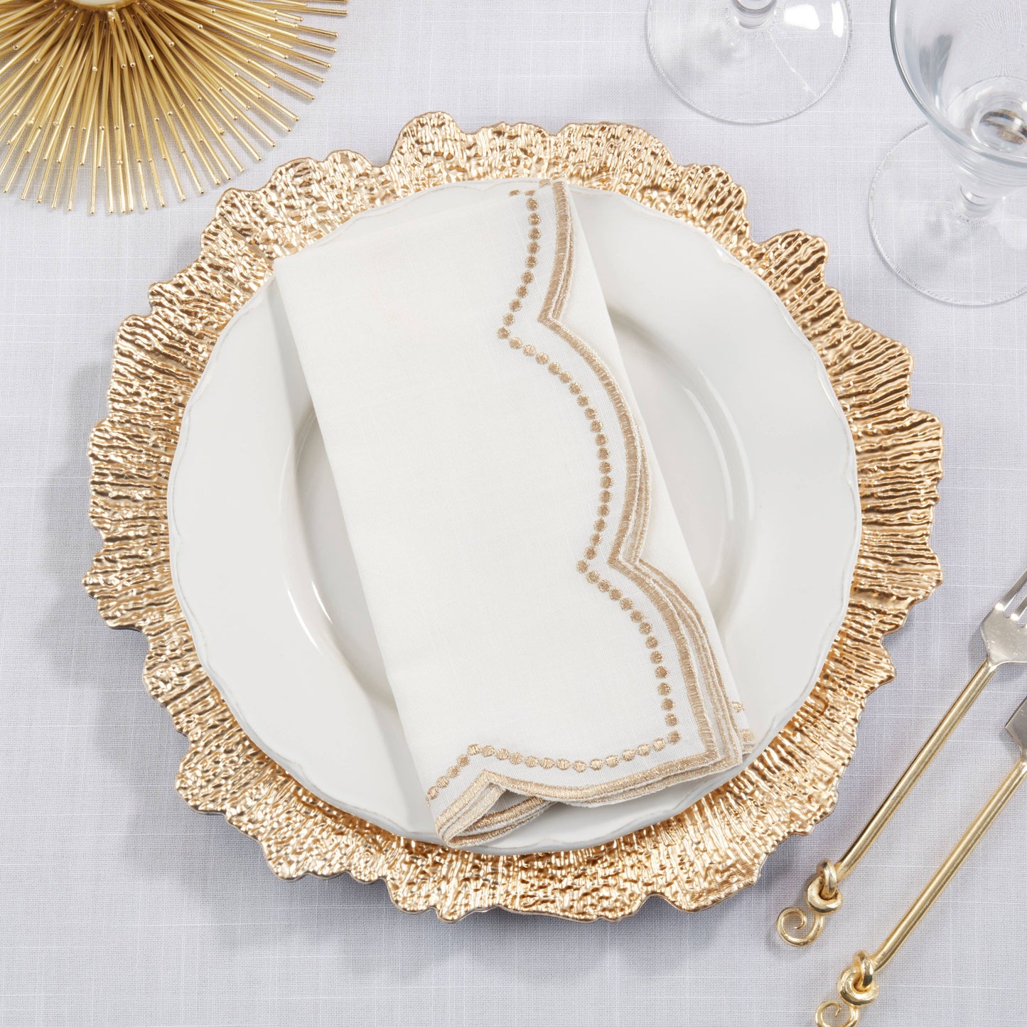 Scallop & Dots Napkins s/o 4