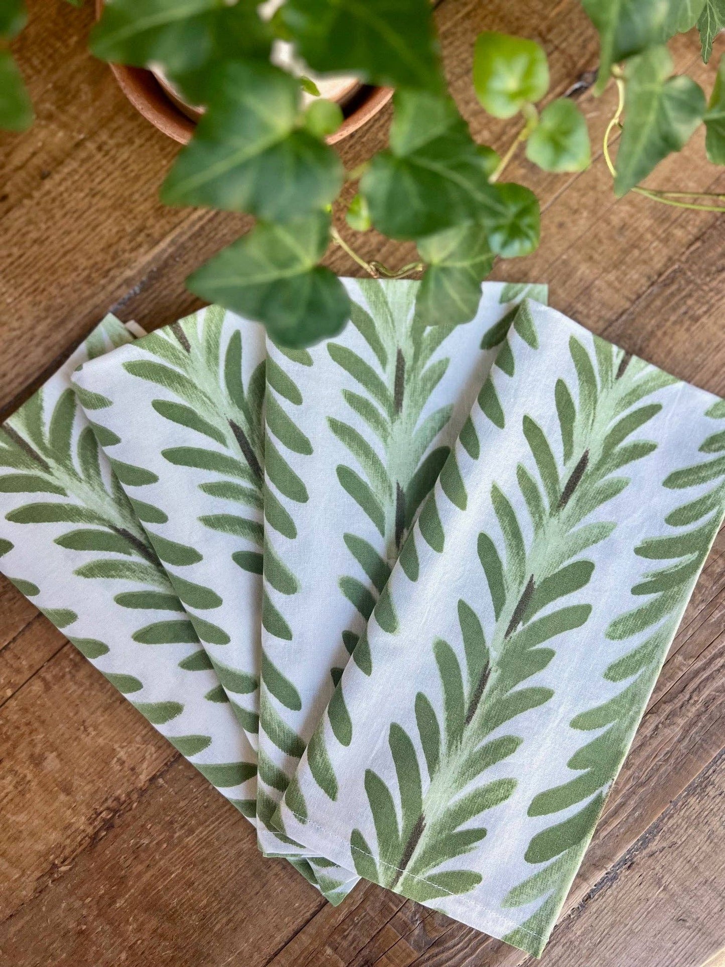 Moss Green Napkins - s/o 4