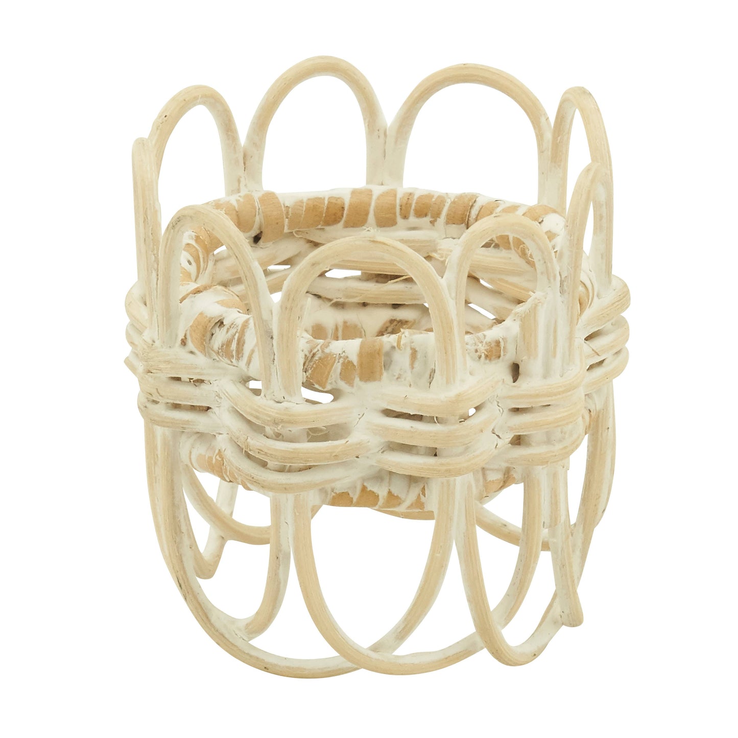 Twisted Rattan Napkin Ring s/4