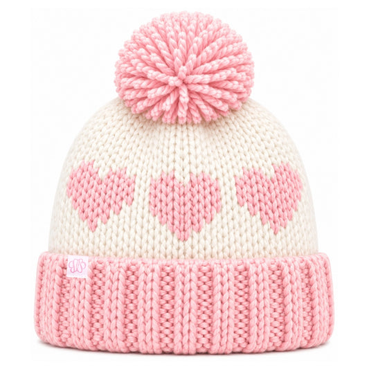 Heart Bobble Hat