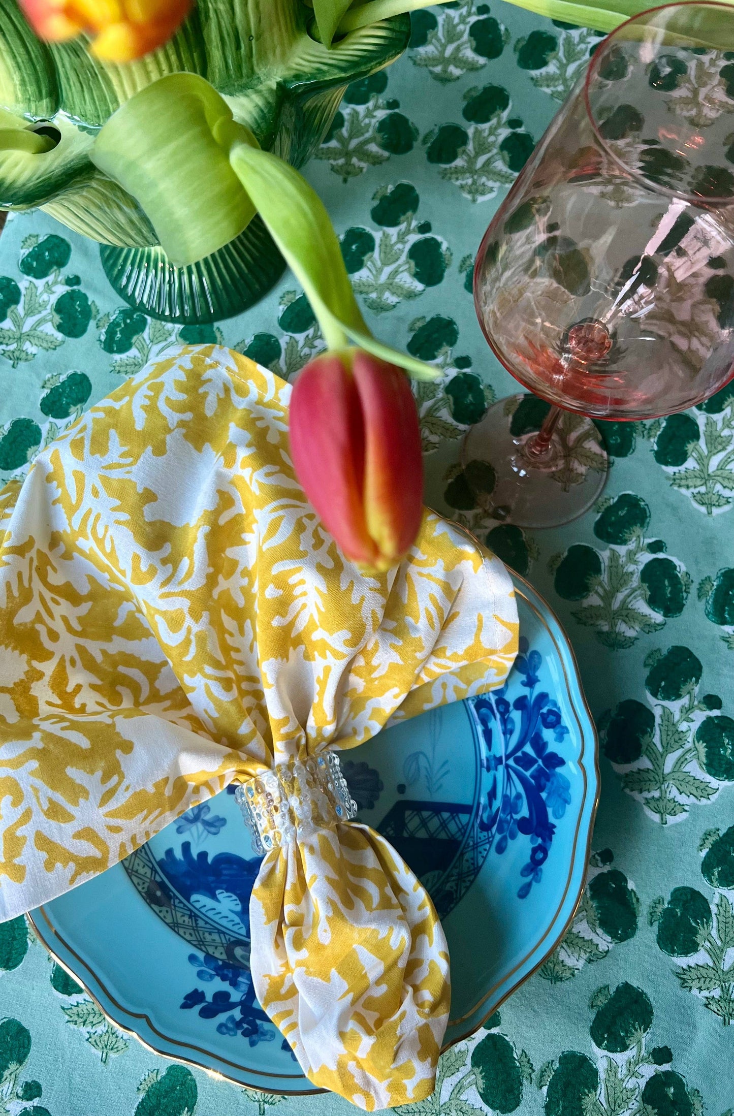 Pressed Florals in Marigold Yellow - s/o 4