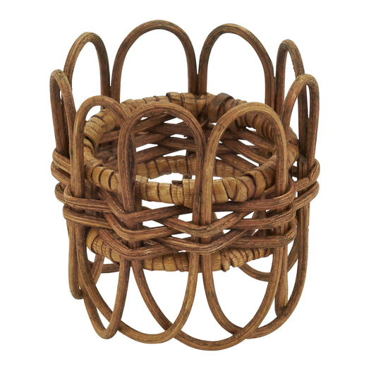 Twisted Rattan Napkin Ring s/4