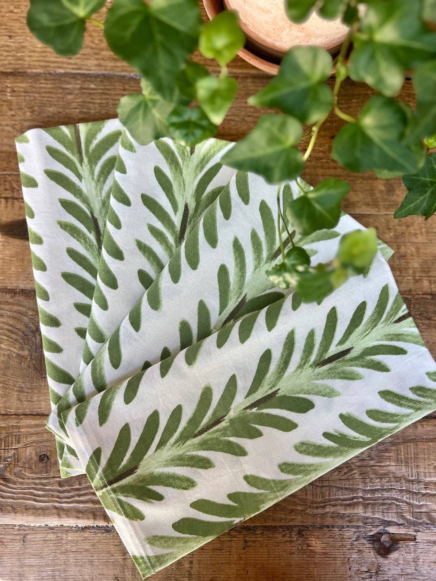 Moss Green Napkins - s/o 4