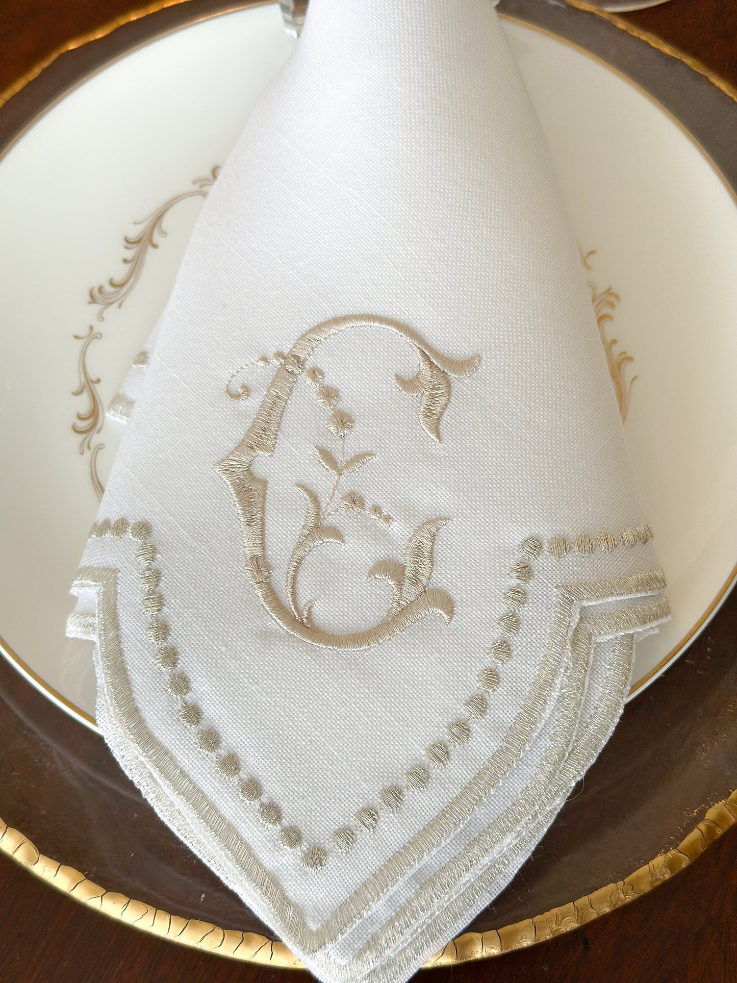 Scallop & Dots Napkins s/o 4