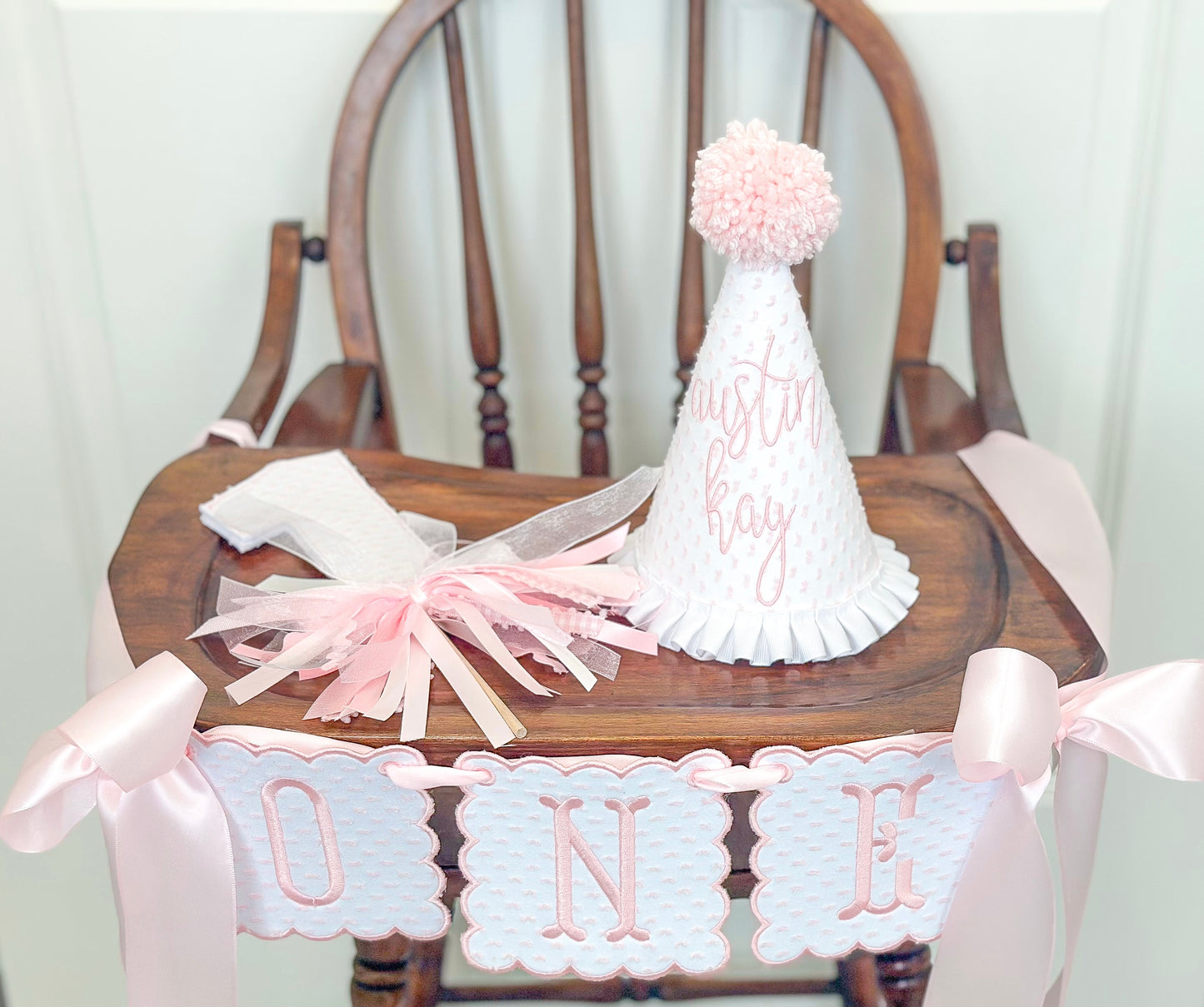Pink Swiss Dot Banner/Suite