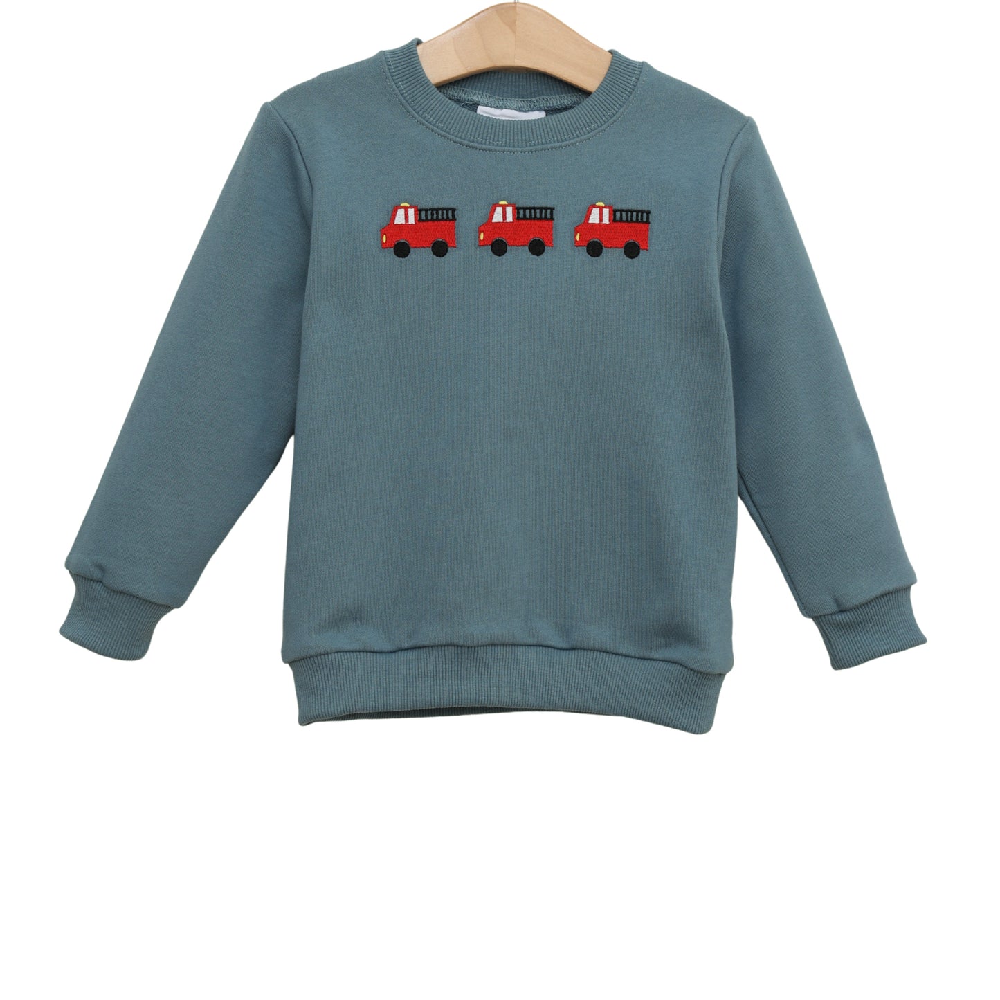 Jellybean Firetruck Trio French Terry Pullover
