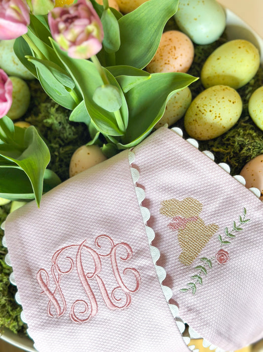 Cotton Pique Sash with Trim