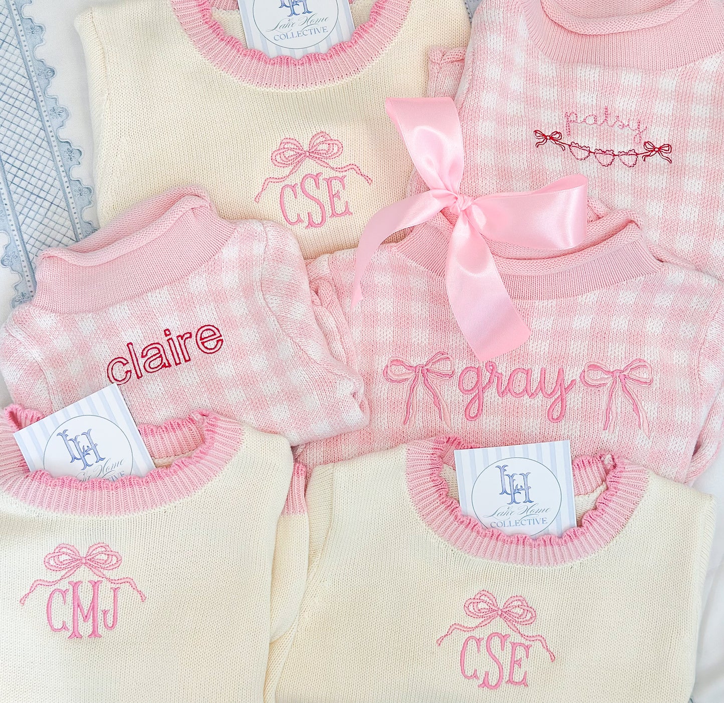 Gingham Rollneck Sweaters - late Oct TAT