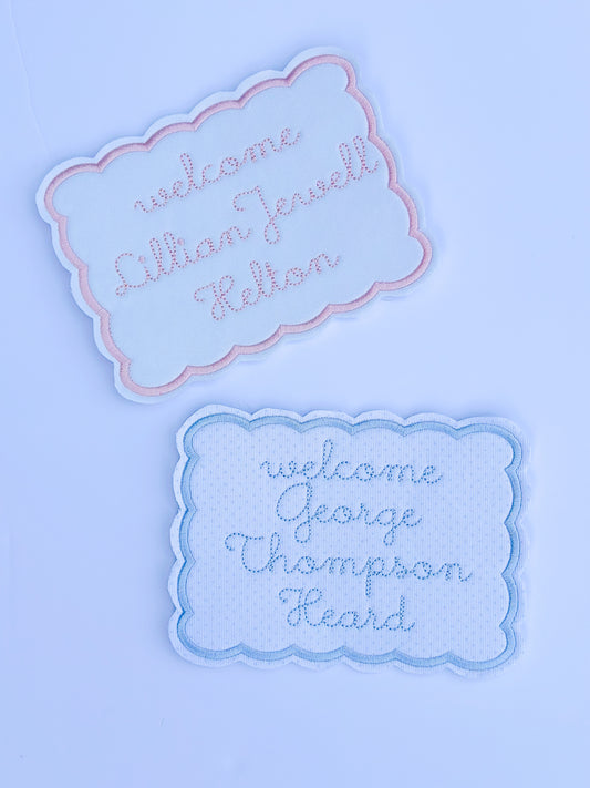 Bassinet Welcome Card