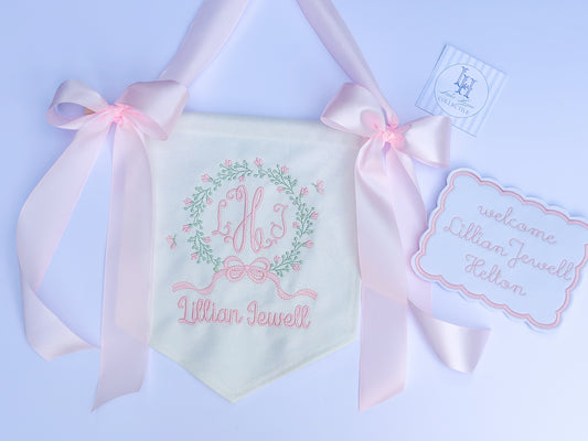 Announcement Banner and Bassinet Card Bundle
