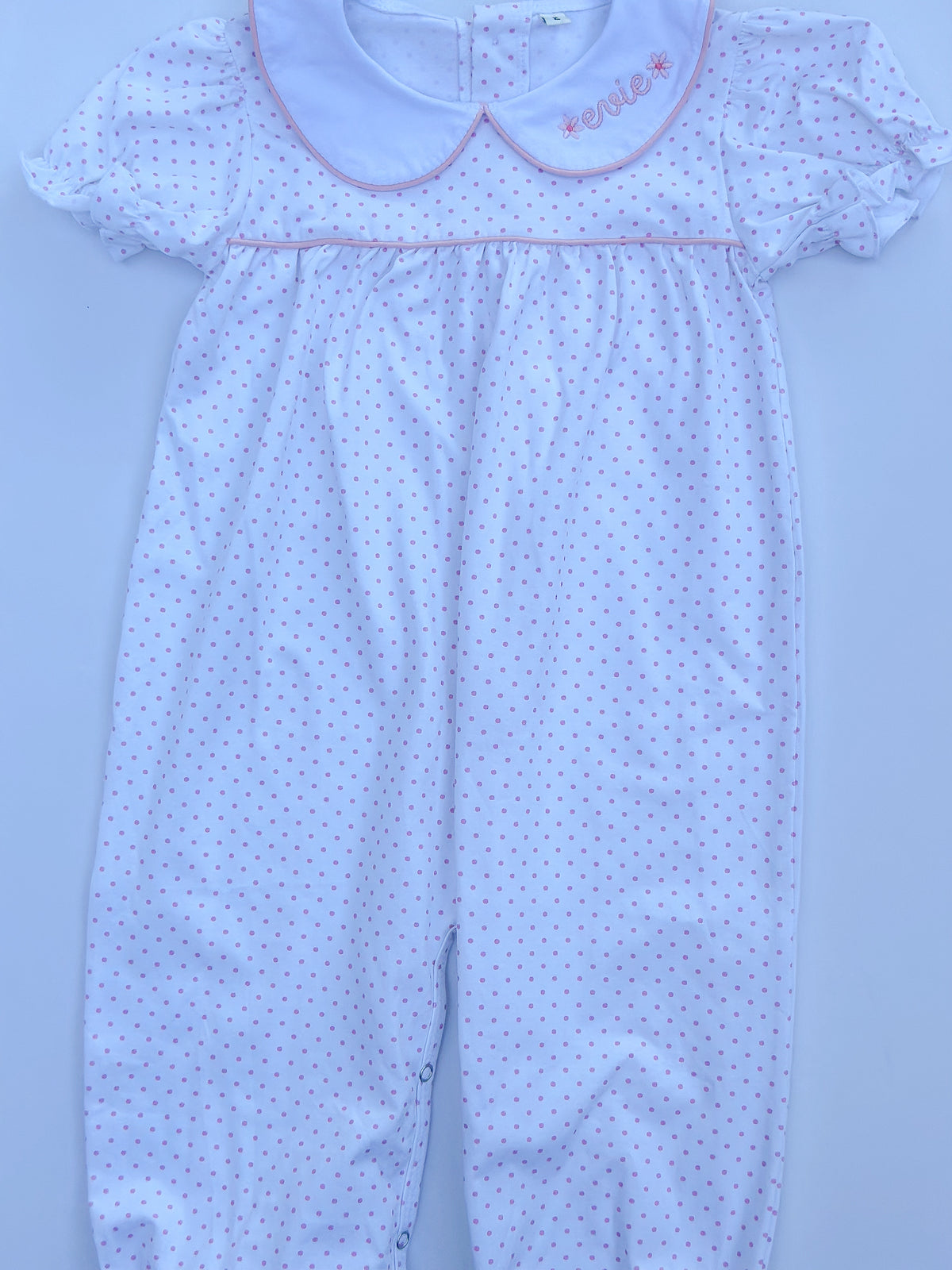 LHC Evie Pink Bitty Dot Romper