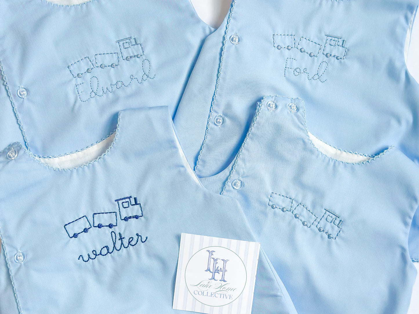 Picot Trim Diaper Set
