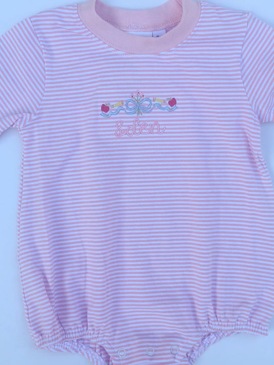 Girls Striped Bubble
