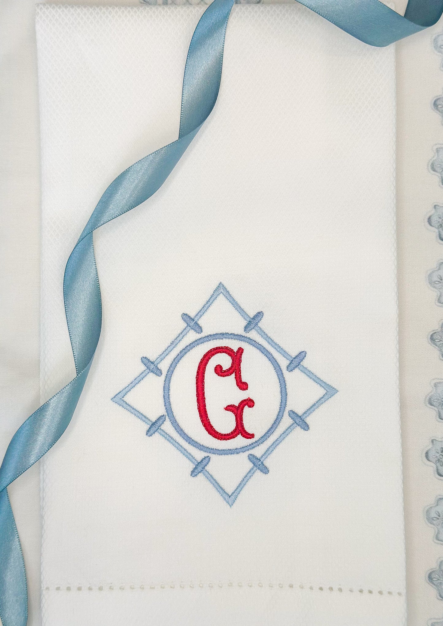 Huckweave Hemstitched Guest Towel