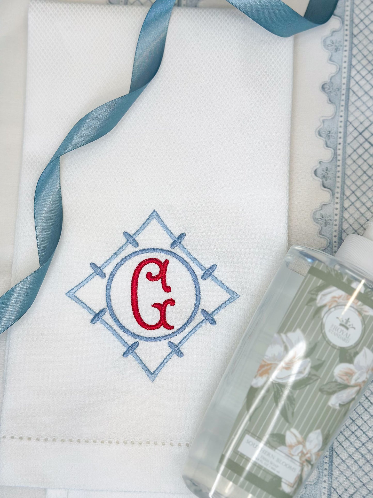 Tea Towel and Dish Soap Gift Bundle