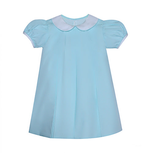 Girls Collared Micro Check Dress