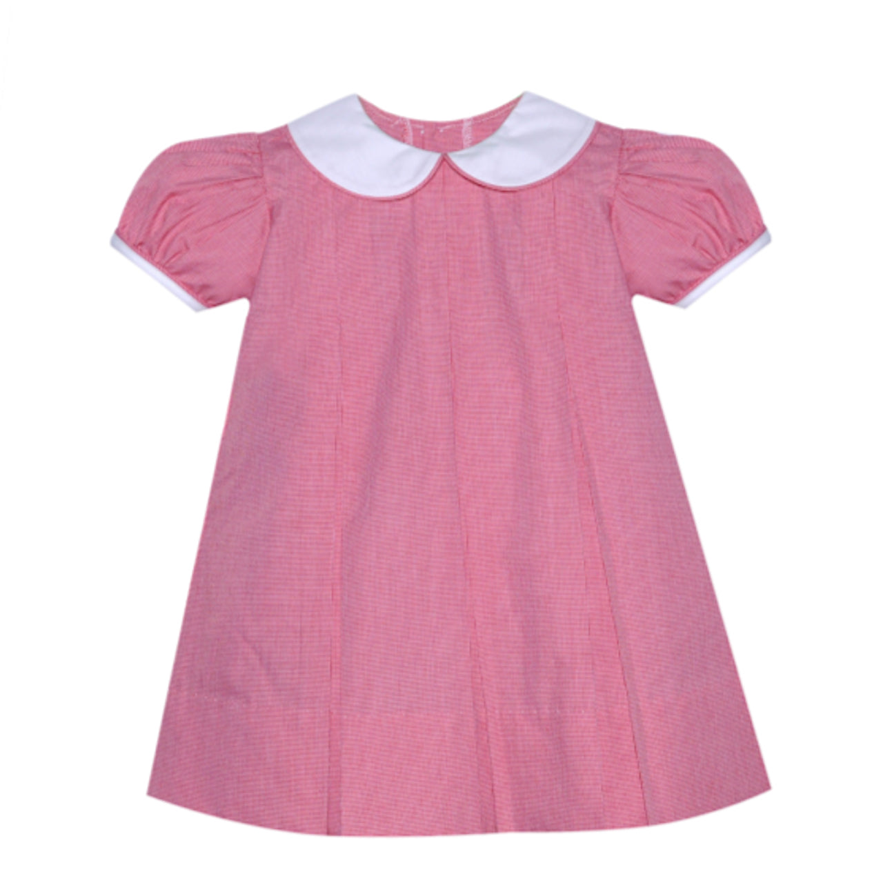 Girls Collared Micro Check Dress