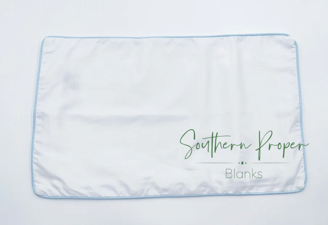 Scallop or Straight Edge Piped Pillowcase