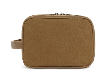 TRVL Men's Kit Case Toiletry Bag Coated Canvas
