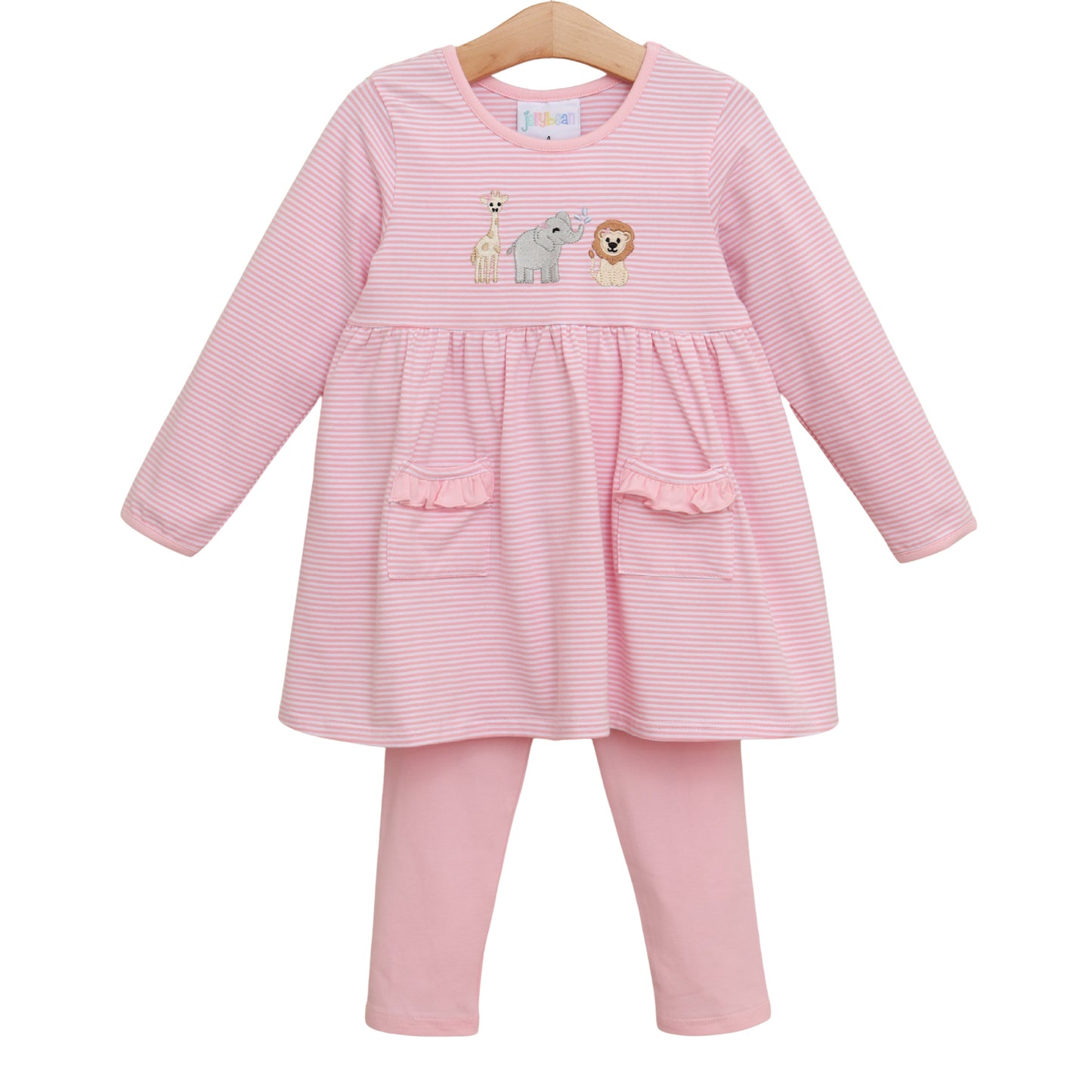 Jellybean Zoo Crew Ruffle Pocket Pant Set