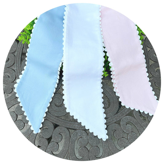 Cotton Pique Sash with Trim