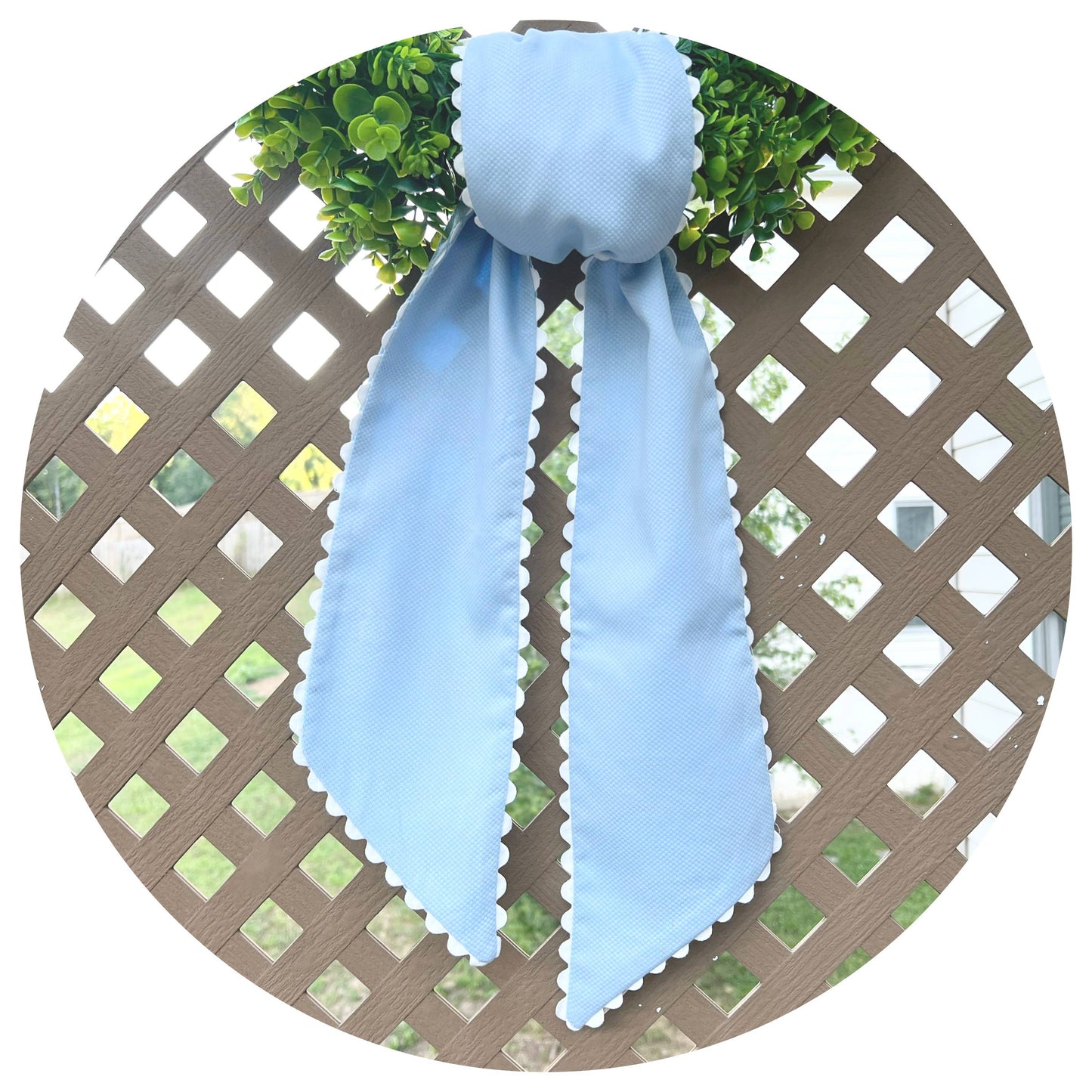 Cotton Pique Sash with Trim